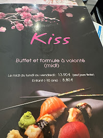 Carte du Restaurant KISS à Paris