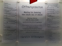 Menu / carte de Café Rosengarten à Zingst