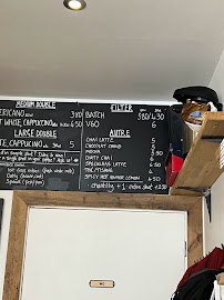 Menu du Moody Coffee Roasters à Chamonix-Mont-Blanc