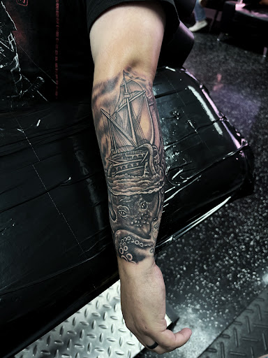 Explore music tattoos ideas, creative tattoo ideas in Fort Myers, available at Loyal 2 The Coil Tattoos & Piercings (Edison Mall Location Entrance F)