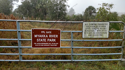 Myakka River State Park FPL Gate