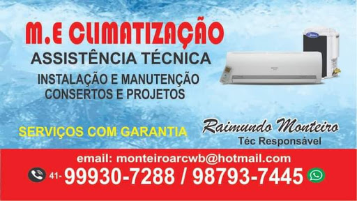 Instalador de ar condicionado, manutenção,consertos(M.E CLIMATIZAÇÃO) assistência técnica de ar condicionado