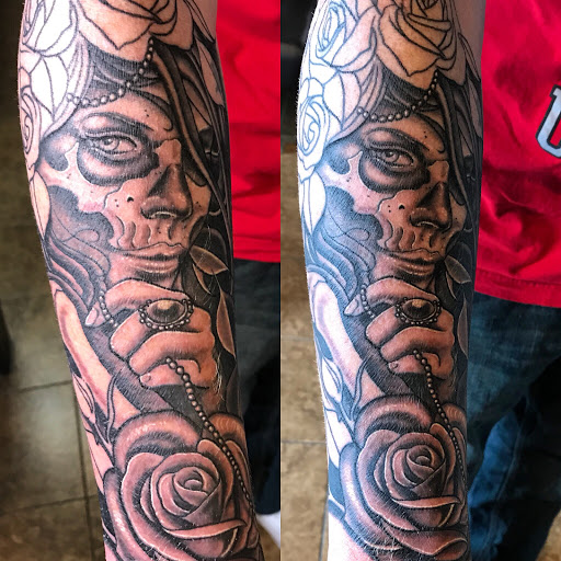 Explore mother daughter matching tattoos ideas, creative tattoo ideas in Copperas Cove, available at Black Moon Tattoo Company