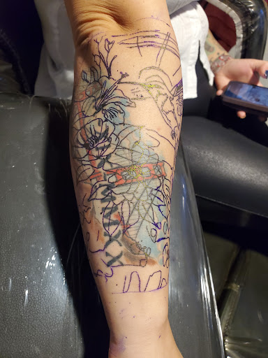 Explore simpsons tattoo ideas, creative tattoo ideas in Fresno, available at Happy Client Tattoo