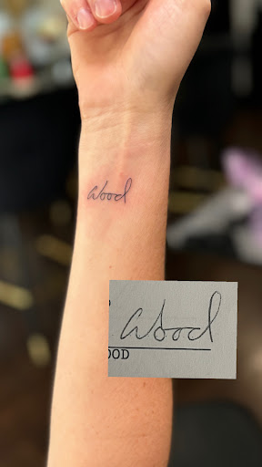 Explore bad omens tattoo ideas, creative tattoo ideas in Indian Trail, available at Beauty in the ink, LLC