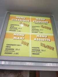 Menu / carte de Snack Istanbul à Cuers