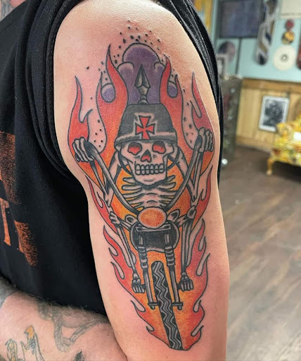 Explore seagull tattoo ideas, creative tattoo ideas in Riverton, available at Pure Quill Tattoo