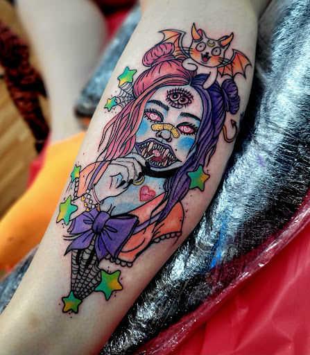 Explore son's name tattoo ideas, creative tattoo ideas in Benton, available at Spectrum Tattoo