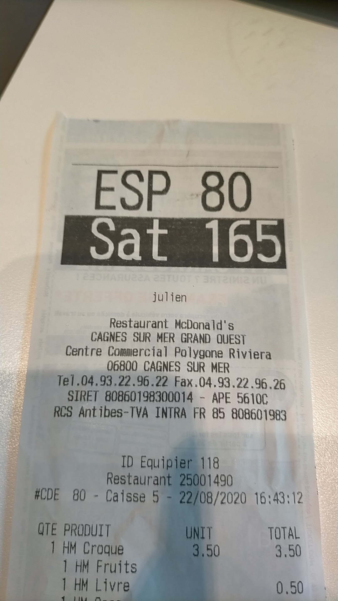 Photo n° 1 de l'avis de julien.� fait le 22/08/2020 à 15:25