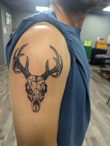 Explore maple leaf tattoo ideas, creative tattoo ideas in Mandan, available at ten32ink - tattoos