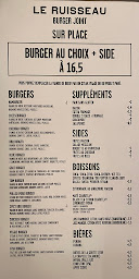 Photo n°1 de Le Ruisseau - BURGER JOINT à Paris ()
