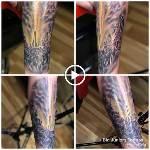 Explore rib cage tattoo ideas for guys, creative tattoo ideas in Baytown, available at Big Juniors Tattoos