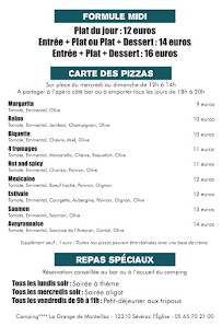 Restaurant La Grange de Monteillac à Laissac-Sévérac l'Église carte