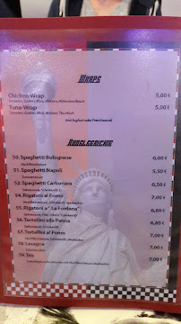 Pizzeria La Fontana à Warstein carte