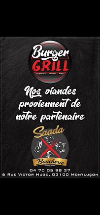 Burger Grill à Montluçon menu
