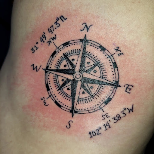 Explore shoulder blade tattoo ideas, creative tattoo ideas in Odessa, available at Little Dragon Tattoos Studio