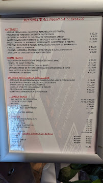Menu du Ristorante Alloggio Cà Scirocco à Adria