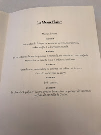 Restaurant Le 1544 du Gabriel • Bistrot Bordeaux à Bordeaux (le menu)