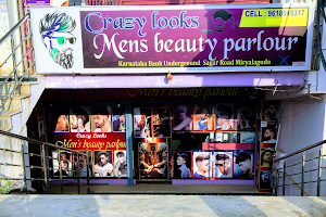 Crazy looks men's beauty parlor image