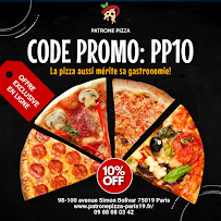 Pizzeria Patroné Pizza Paris 19ème à Paris (la carte)