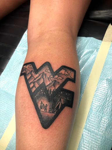 Explore back of arm tattoo ideas, creative tattoo ideas in Myrtle Beach, available at Aces High Tattoo