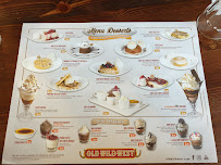 Old Wild West à Torcy menu