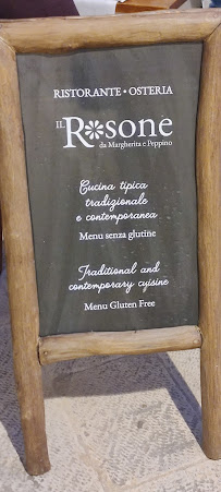 Osteria Il Rosone à Locorotondo menu