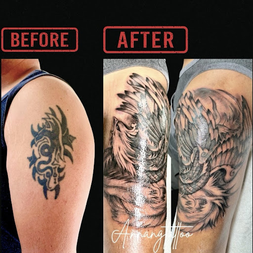 Explore thigh/butt tattoo ideas, creative tattoo ideas in Garden Grove, available at Anna Hang Tattoo