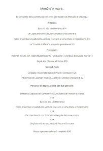 Ca' d' Frara Trattoria Moderna à Ferrara carte