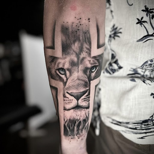 Explore tattoo family sleeve ideas, creative tattoo ideas in Goose Creek, available at Red Kirin Tattoo