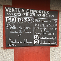 O Deux Bouchons à Saint-Galmier menu