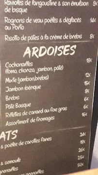 Ibaïa Bayonne à Bayonne menu