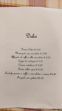 Menu / carte de Ristorante Il Crottino à Dorio