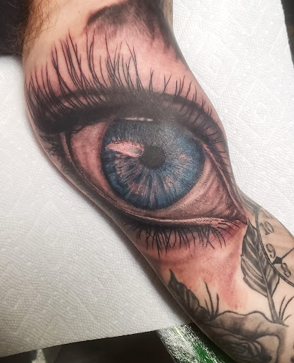 Explore leg sleeve tattoo ideas for guys, creative tattoo ideas in Lagrangeville, available at Black Cherry Tattoo Studio NY