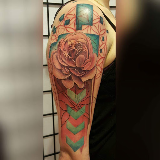 Explore fire fighter tattoo ideas, creative tattoo ideas in Tucson, available at Broken Clover Tattoo and Piercing