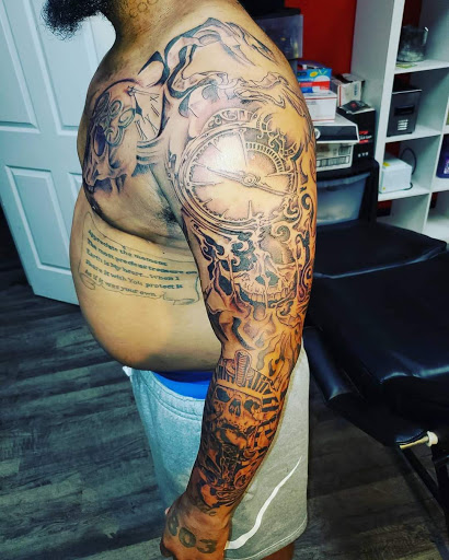 Explore kid name tattoo ideas, creative tattoo ideas in Sumter, available at LegendaryArt,LLC ,Tattoo Shop