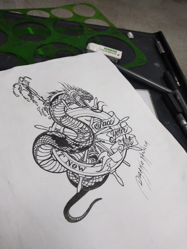 Explore partners name tattoo ideas, creative tattoo ideas in Houston, available at Rose & Dagger Tattoo