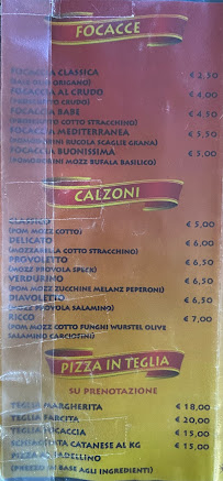 Pizzeria La Monella 3 à Caluso carte