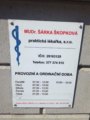 Recenze na MUDr. Šárka Škopková v Plzeň - Praktický lékař