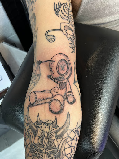 Explore black tattoo ideas, creative tattoo ideas in Raleigh, available at Underground Art