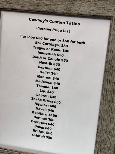 Tattoo Shop «Cowboys Tattoo», reviews and photos, 330 Industrial Blvd #107, McKinney, TX 75069, USA