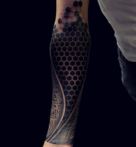 Explore cover up tattoo ideas for females, creative tattoo ideas in Saint Petersburg, available at Buku Tattoo Studio