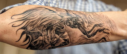 Explore st michael tattoo ideas, creative tattoo ideas in Hillsborough, available at Inkognito tattoo