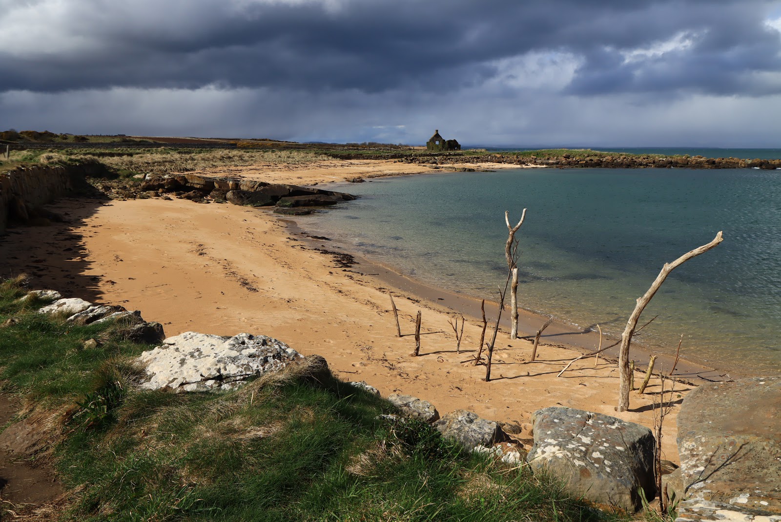 Zdjęcie Johnnie Bay z powierzchnią jasny piasek