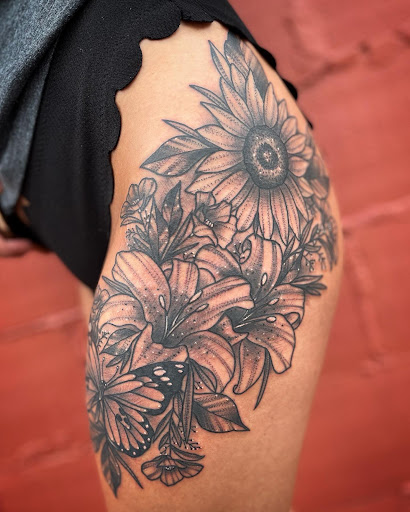 Explore muhammad ali tattoo ideas, creative tattoo ideas in Lakeview, available at Backwoods Tattoo Studio