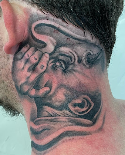 Explore enlightenment tattoo ideas, creative tattoo ideas in Sparks, available at Empire Tattoo