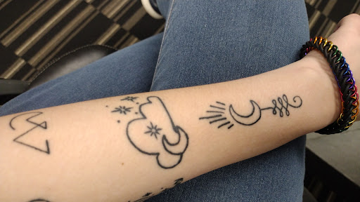 Explore heart nipple tattoo ideas, creative tattoo ideas in Abilene, available at Sacred Art