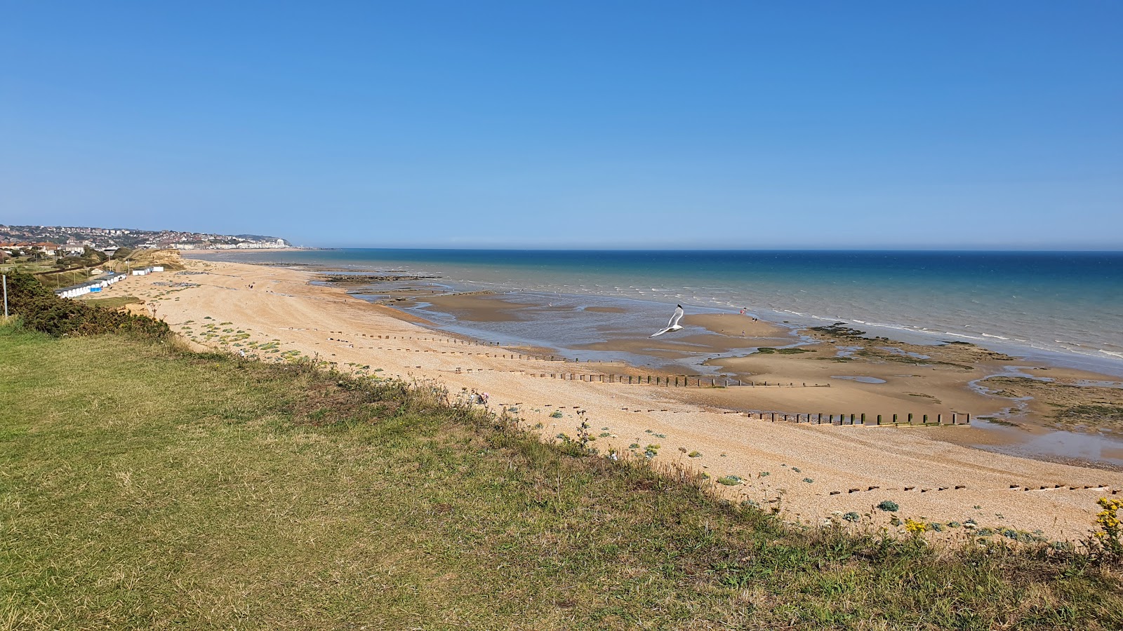 Fotografija Glyne Gap beach z dolga ravna obala