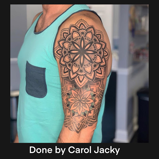 Explore death before dishonor tattoo ideas, creative tattoo ideas in Edison, available at Rorschach Gallery
