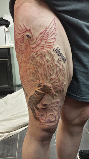 Explore gambler tattoo ideas, creative tattoo ideas in Edison, available at Rorschach Gallery